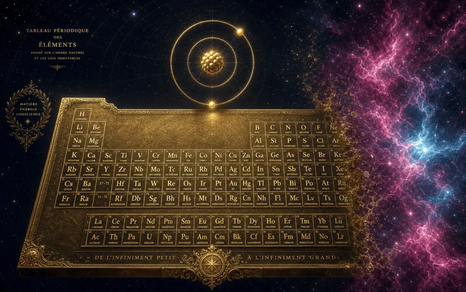 Le Tableau périodique des éléments, de la particule élémentaire à l'élément chimique