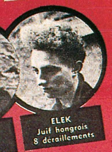 Portrait de Thomas Elek, extrait de l'Affiche Rouge